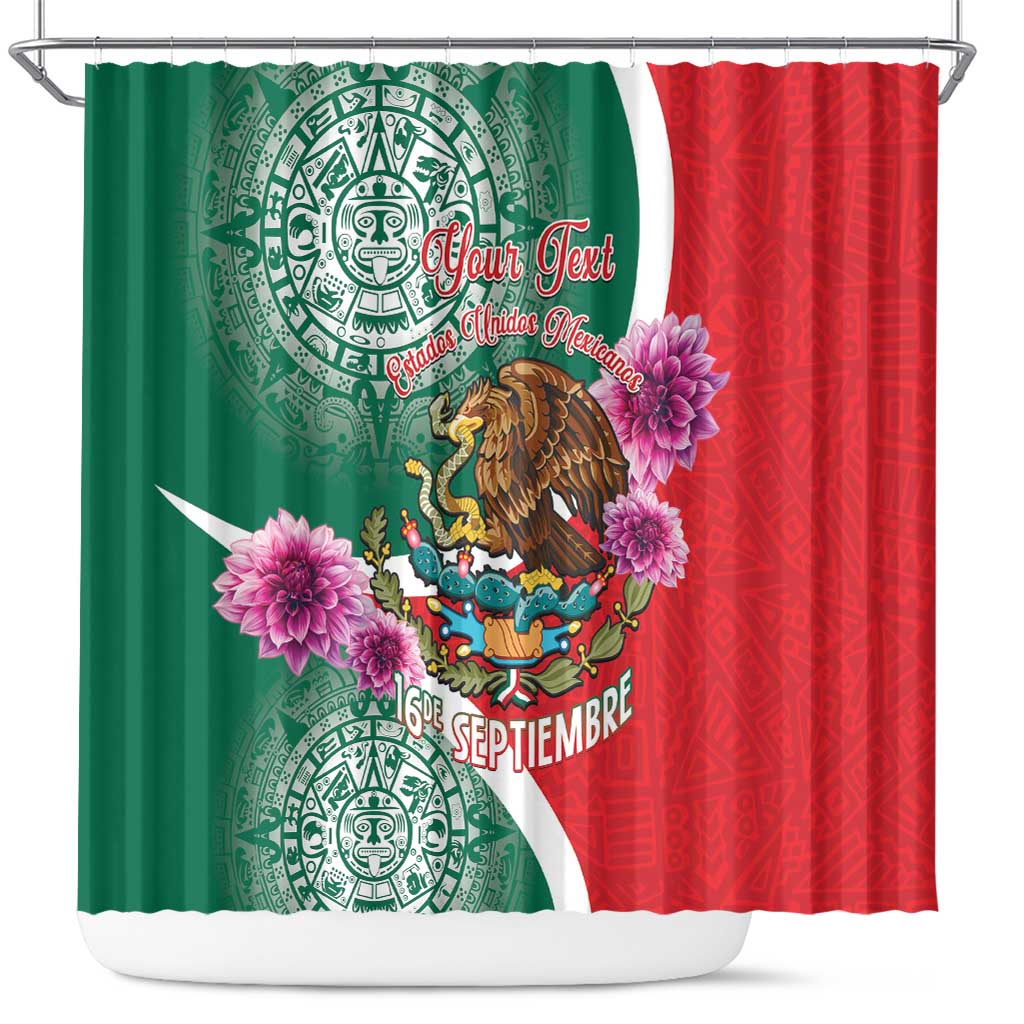 Personalized Mexico Independence Day Shower Curtain 16 De Septiembre Mexican Aztec