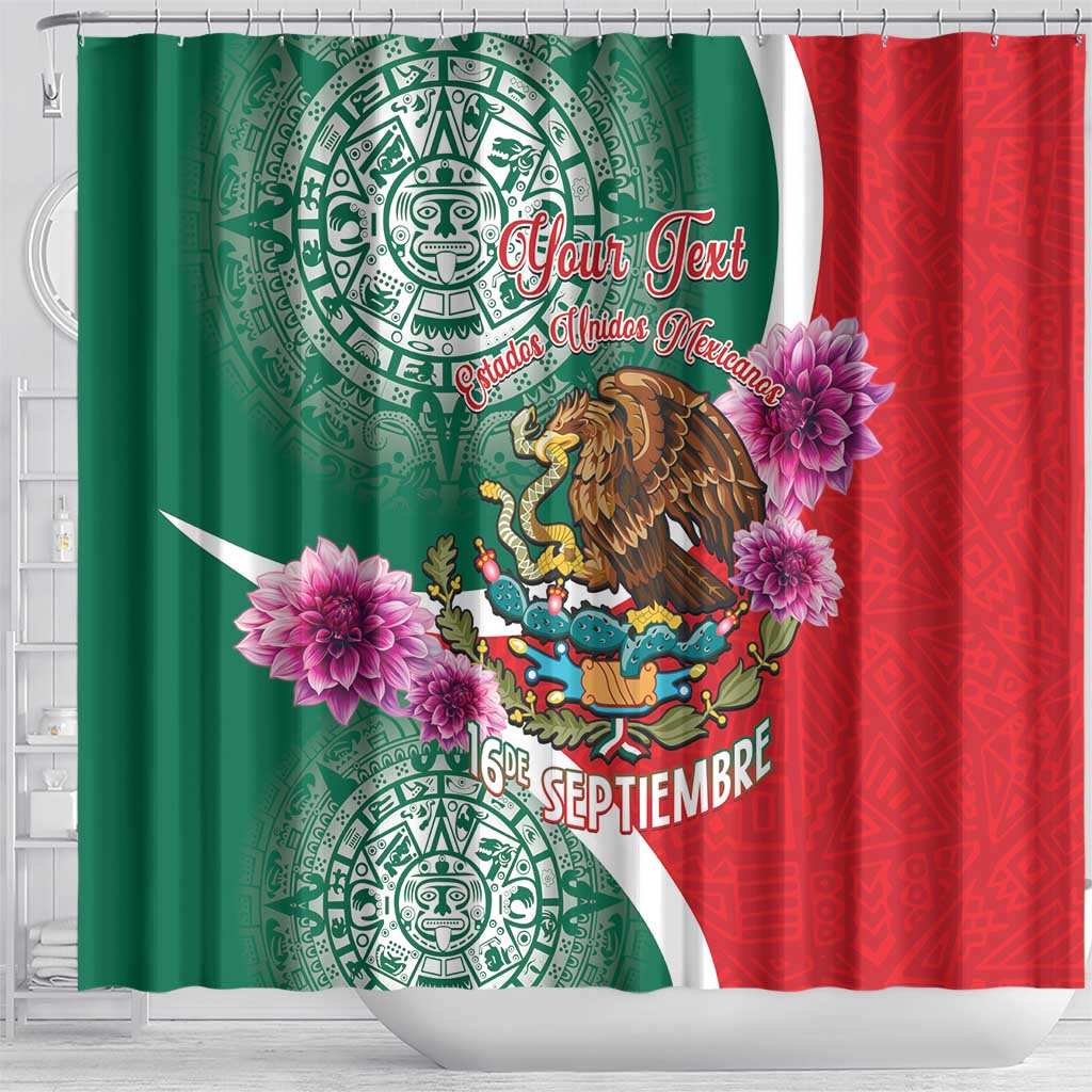 Personalized Mexico Independence Day Shower Curtain 16 De Septiembre Mexican Aztec