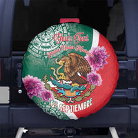 Personalized Mexico Independence Day Spare Tire Cover 16 De Septiembre Mexican Aztec - Wonder Print Shop