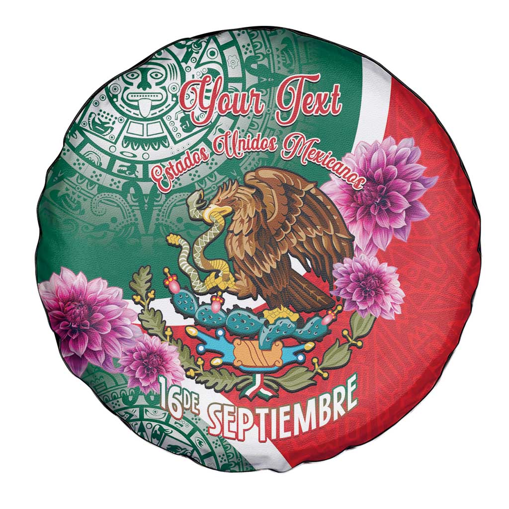 Personalized Mexico Independence Day Spare Tire Cover 16 De Septiembre Mexican Aztec - Wonder Print Shop