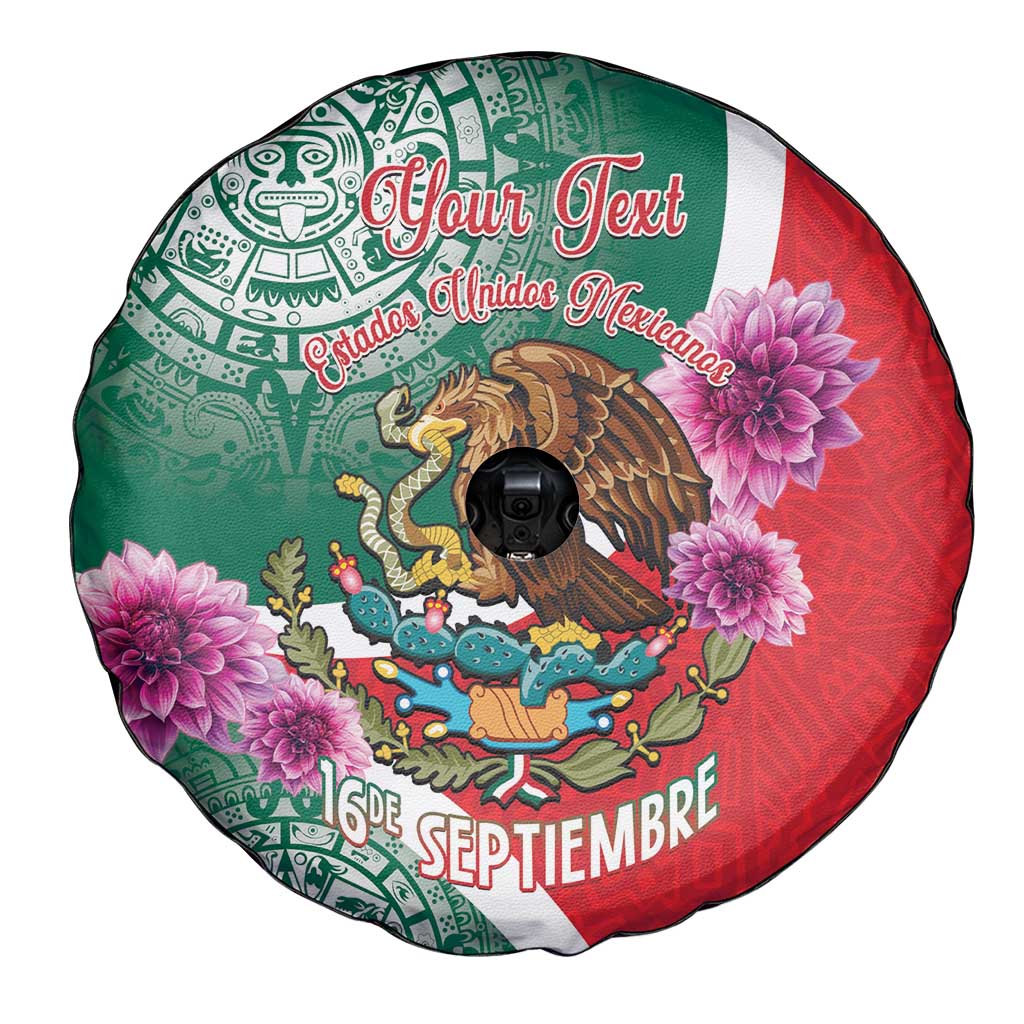 Personalized Mexico Independence Day Spare Tire Cover 16 De Septiembre Mexican Aztec - Wonder Print Shop