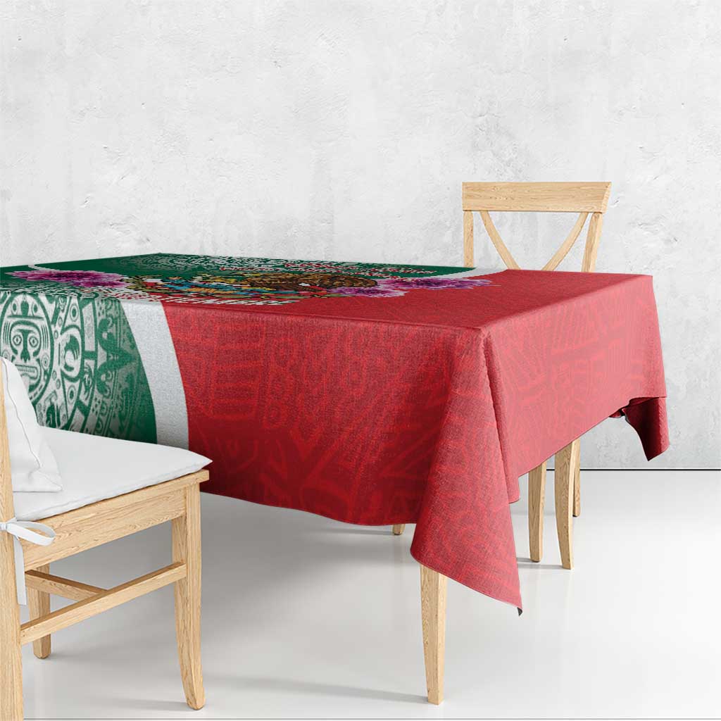 Personalized Mexico Independence Day Tablecloth 16 De Septiembre Mexican Aztec - Wonder Print Shop