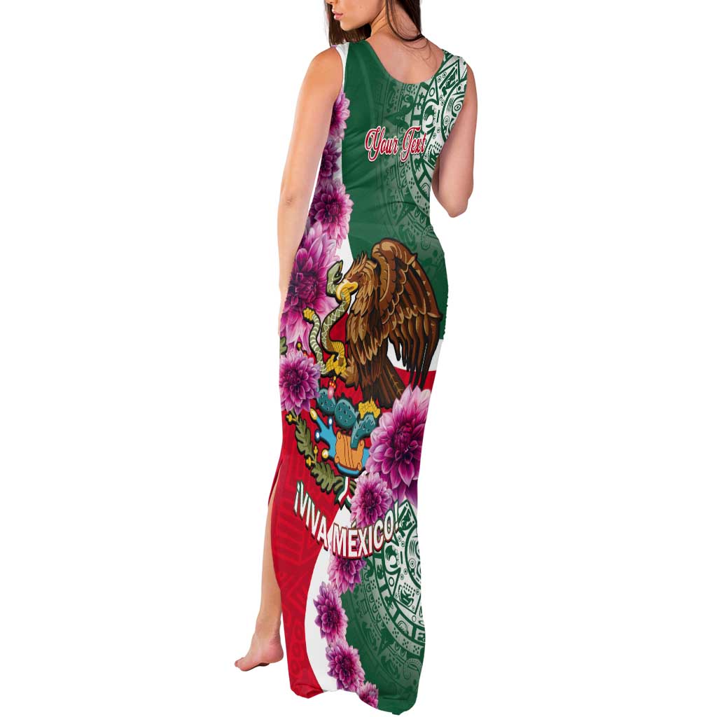 Personalized Mexico Independence Day Tank Maxi Dress 16 De Septiembre Mexican Aztec - Wonder Print Shop