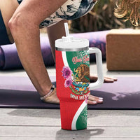 Personalized Mexico Independence Day Tumbler With Handle 16 De Septiembre Mexican Aztec - Wonder Print Shop