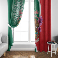 Personalized Mexico Independence Day Window Curtain 16 De Septiembre Mexican Aztec - Wonder Print Shop