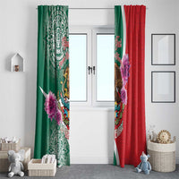 Personalized Mexico Independence Day Window Curtain 16 De Septiembre Mexican Aztec - Wonder Print Shop
