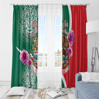 Personalized Mexico Independence Day Window Curtain 16 De Septiembre Mexican Aztec - Wonder Print Shop