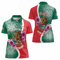 Personalized Mexico Independence Day Women Polo Shirt 16 De Septiembre Mexican Aztec - Wonder Print Shop