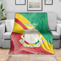 Personalised Guinea Independence Day Blanket Happy 2 October Guinee Coat Of Arms