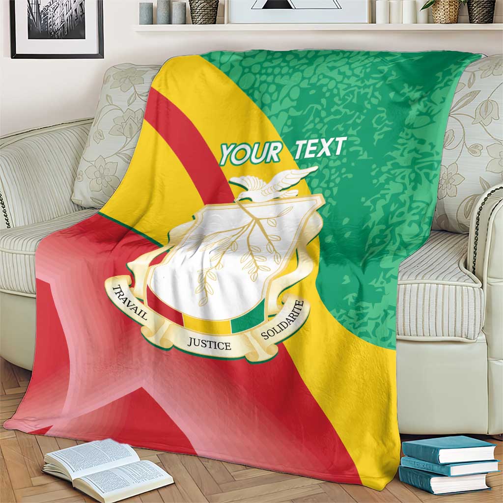 Personalised Guinea Independence Day Blanket Happy 2 October Guinee Coat Of Arms