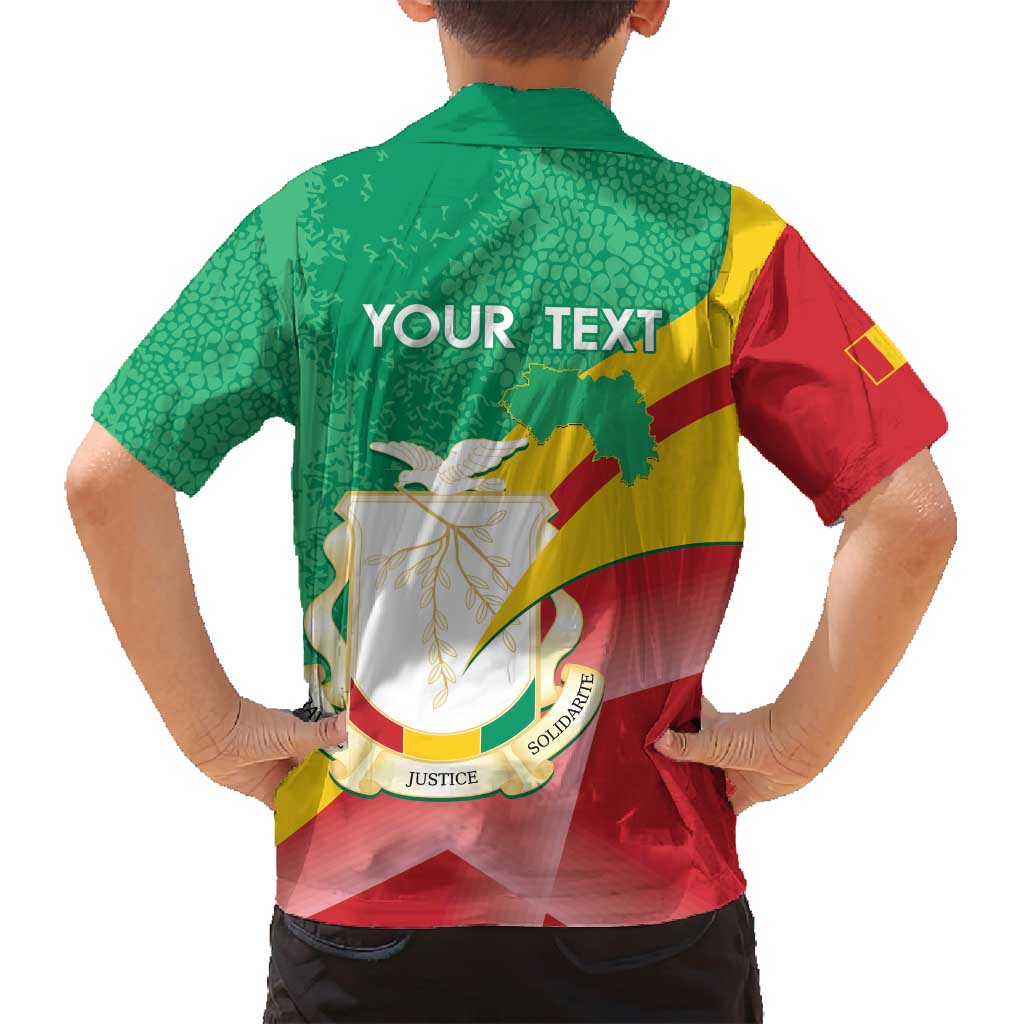 Personalised Guinea Independence Day Family Matching Long Sleeve Bodycon Dress and Hawaiian Shirt Happy 2 October Guinee Coat Of Arms - Wonder Print Shop