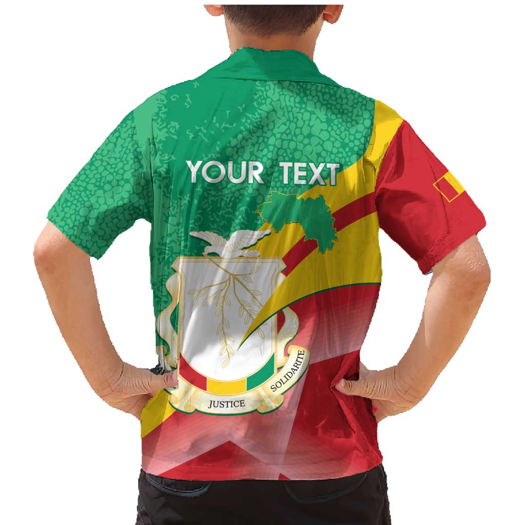 Personalised Guinea Independence Day Family Matching Mermaid Dress and Hawaiian Shirt Happy 2 October Guinee Coat Of Arms - Wonder Print Shop