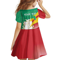 Personalised Guinea Independence Day Family Matching Mermaid Dress and Hawaiian Shirt Happy 2 October Guinee Coat Of Arms - Wonder Print Shop