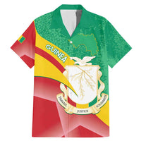 Personalised Guinea Independence Day Family Matching Mermaid Dress and Hawaiian Shirt Happy 2 October Guinee Coat Of Arms - Wonder Print Shop