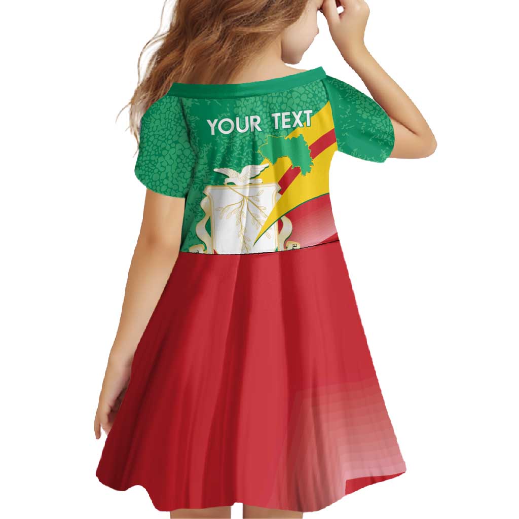 Personalised Guinea Independence Day Family Matching Off Shoulder Maxi Dress and Hawaiian Shirt Happy 2 October Guinee Coat Of Arms - Wonder Print Shop