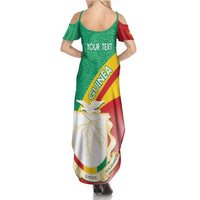 Personalised Guinea Independence Day Family Matching Summer Maxi Dress and Hawaiian Shirt Happy 2 October Guinee Coat Of Arms - Wonder Print Shop