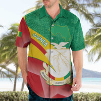 Personalised Guinea Independence Day Hawaiian Shirt Happy 2 October Guinee Coat Of Arms - Wonder Print Shop