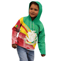 Personalised Guinea Independence Day Kid Hoodie Happy 2 October Guinee Coat Of Arms - Wonder Print Shop