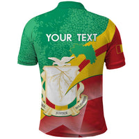 Personalised Guinea Independence Day Polo Shirt Happy 2 October Guinee Coat Of Arms - Wonder Print Shop