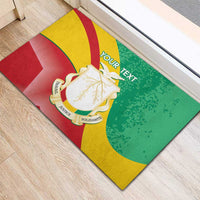 Personalised Guinea Independence Day Rubber Doormat Happy 2 October Guinee Coat Of Arms - Wonder Print Shop
