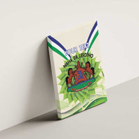 Personalised Lesotho Independence Day Canvas Wall Art Aloe Polyphylla Mix Coat Of Arms - Wonder Print Shop