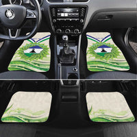 Personalised Lesotho Independence Day Car Mats Aloe Polyphylla Mix Coat Of Arms - Wonder Print Shop
