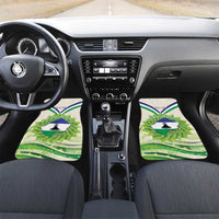 Personalised Lesotho Independence Day Car Mats Aloe Polyphylla Mix Coat Of Arms - Wonder Print Shop