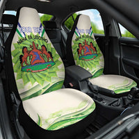 Personalised Lesotho Independence Day Car Seat Cover Aloe Polyphylla Mix Coat Of Arms - Wonder Print Shop