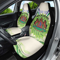 Personalised Lesotho Independence Day Car Seat Cover Aloe Polyphylla Mix Coat Of Arms - Wonder Print Shop