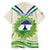 Personalised Lesotho Independence Day Family Matching Short Sleeve Bodycon Dress and Hawaiian Shirt Aloe Polyphylla Mix Coat Of Arms - Wonder Print Shop