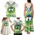 Personalised Lesotho Independence Day Family Matching Tank Maxi Dress and Hawaiian Shirt Aloe Polyphylla Mix Coat Of Arms - Wonder Print Shop