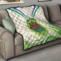 Personalised Lesotho Independence Day Quilt Aloe Polyphylla Mix Coat Of Arms - Wonder Print Shop