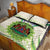 Personalised Lesotho Independence Day Quilt Bed Set Aloe Polyphylla Mix Coat Of Arms - Wonder Print Shop