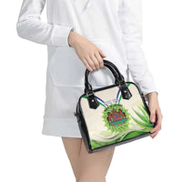 Personalised Lesotho Independence Day Shoulder Handbag Aloe Polyphylla Mix Coat Of Arms