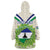 Personalised Lesotho Independence Day Wearable Blanket Hoodie Aloe Polyphylla Mix Coat Of Arms - Wonder Print Shop
