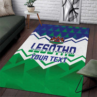 Personalised Lesotho Independence Day Area Rug Naha ea Lesotho Proud - Wonder Print Shop