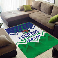 Personalised Lesotho Independence Day Area Rug Naha ea Lesotho Proud - Wonder Print Shop