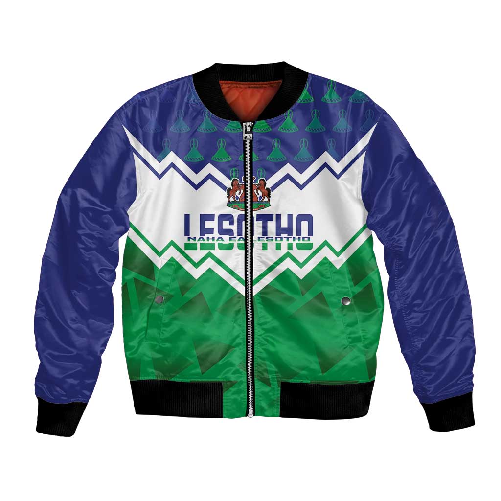 Personalised Lesotho Independence Day Bomber Jacket Naha ea Lesotho Proud - Wonder Print Shop