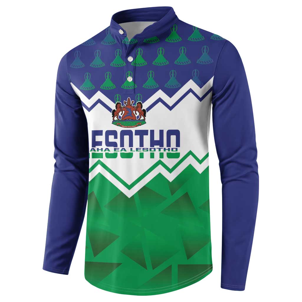 Personalised Lesotho Independence Day Button Sweatshirt Naha ea Lesotho Proud - Wonder Print Shop