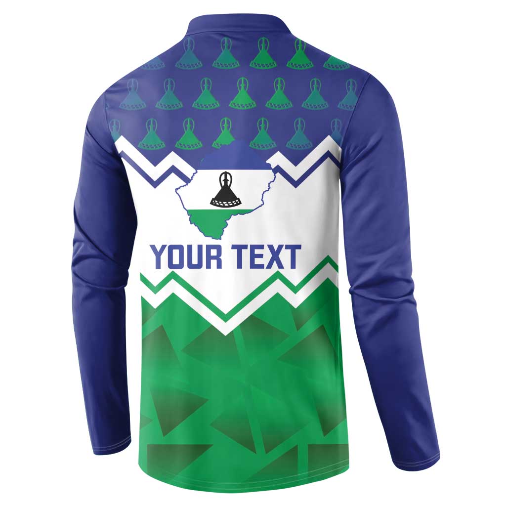 Personalised Lesotho Independence Day Button Sweatshirt Naha ea Lesotho Proud - Wonder Print Shop