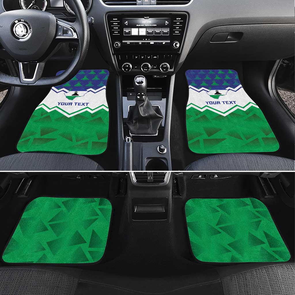 Personalised Lesotho Independence Day Car Mats Naha ea Lesotho Proud - Wonder Print Shop