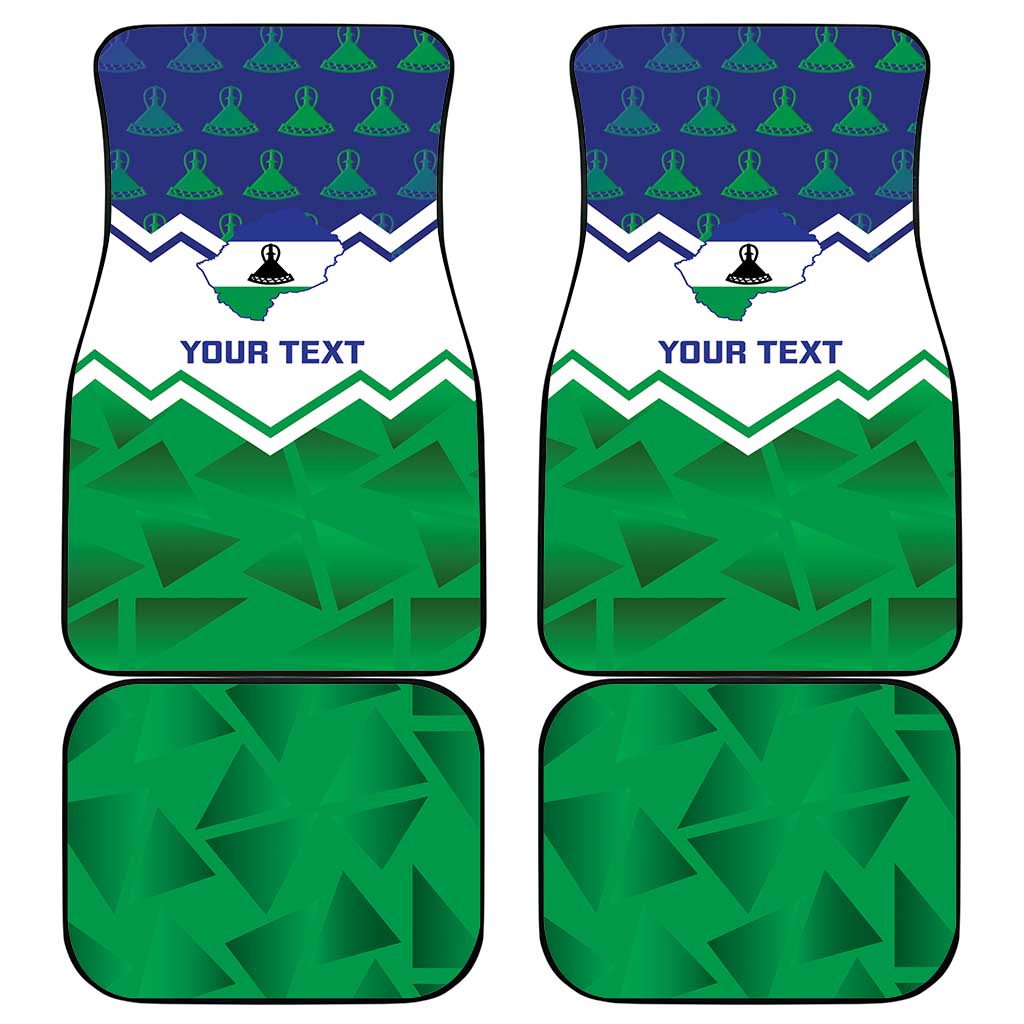 Personalised Lesotho Independence Day Car Mats Naha ea Lesotho Proud - Wonder Print Shop