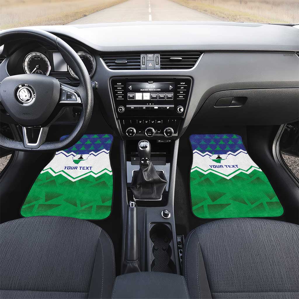 Personalised Lesotho Independence Day Car Mats Naha ea Lesotho Proud - Wonder Print Shop