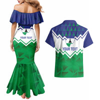Personalised Lesotho Independence Day Couples Matching Mermaid Dress and Hawaiian Shirt Naha ea Lesotho Proud - Wonder Print Shop