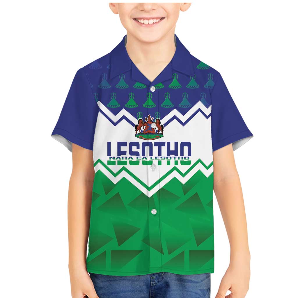 Personalised Lesotho Independence Day Family Matching Mermaid Dress and Hawaiian Shirt Naha ea Lesotho Proud - Wonder Print Shop