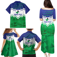 Personalised Lesotho Independence Day Family Matching Puletasi and Hawaiian Shirt Naha ea Lesotho Proud - Wonder Print Shop