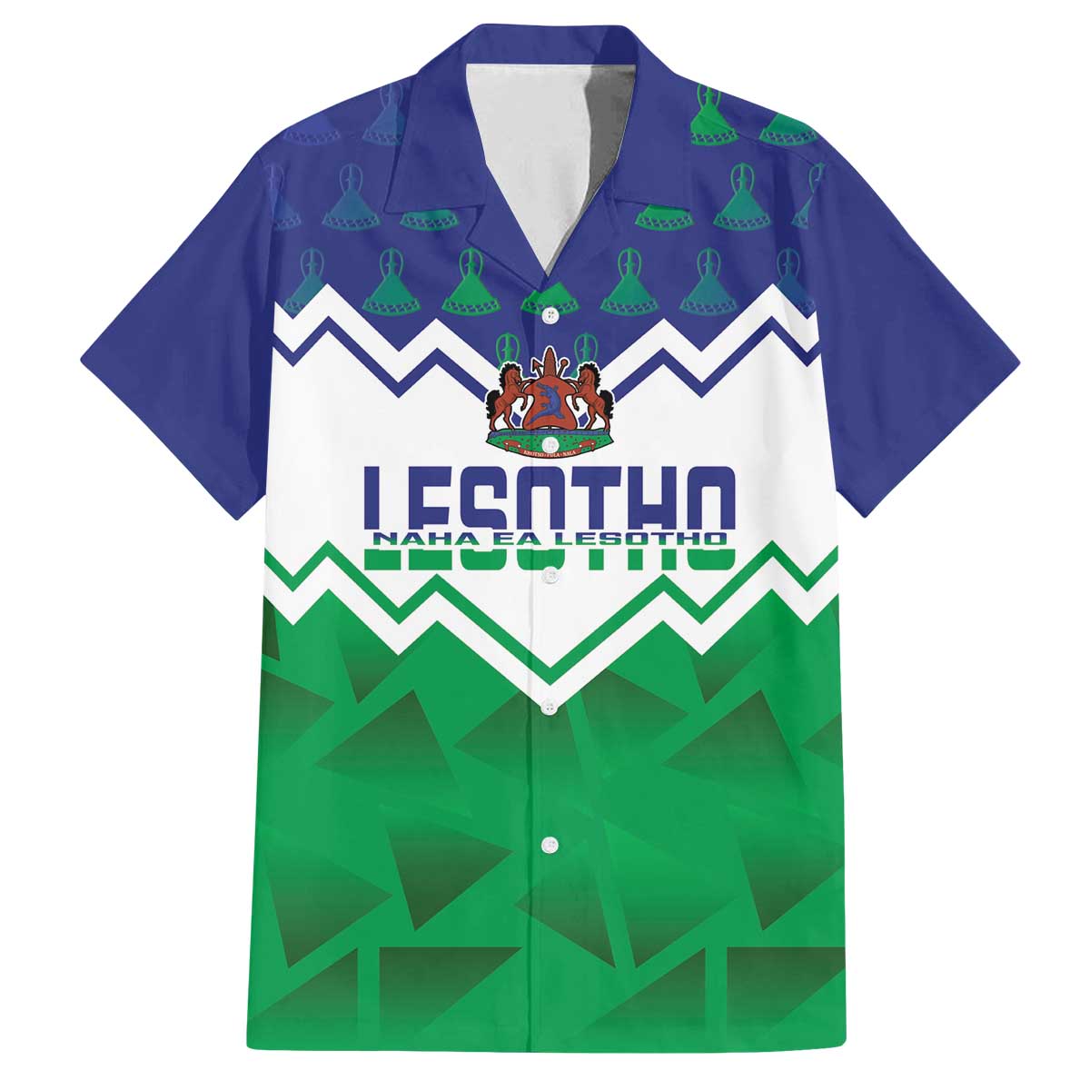 Personalised Lesotho Independence Day Family Matching Puletasi and Hawaiian Shirt Naha ea Lesotho Proud - Wonder Print Shop