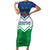 Personalised Lesotho Independence Day Family Matching Short Sleeve Bodycon Dress and Hawaiian Shirt Naha ea Lesotho Proud - Wonder Print Shop