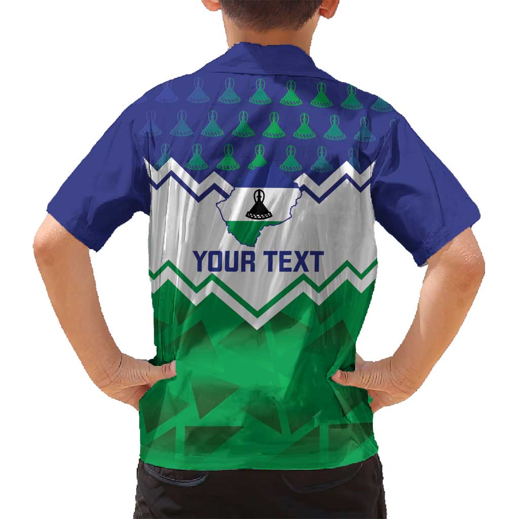 Personalised Lesotho Independence Day Family Matching Summer Maxi Dress and Hawaiian Shirt Naha ea Lesotho Proud - Wonder Print Shop