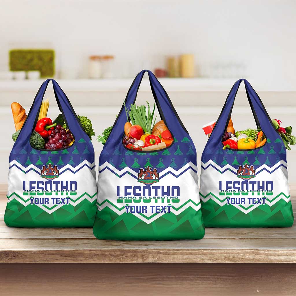Personalised Lesotho Independence Day Grocery Bag Naha ea Lesotho Proud